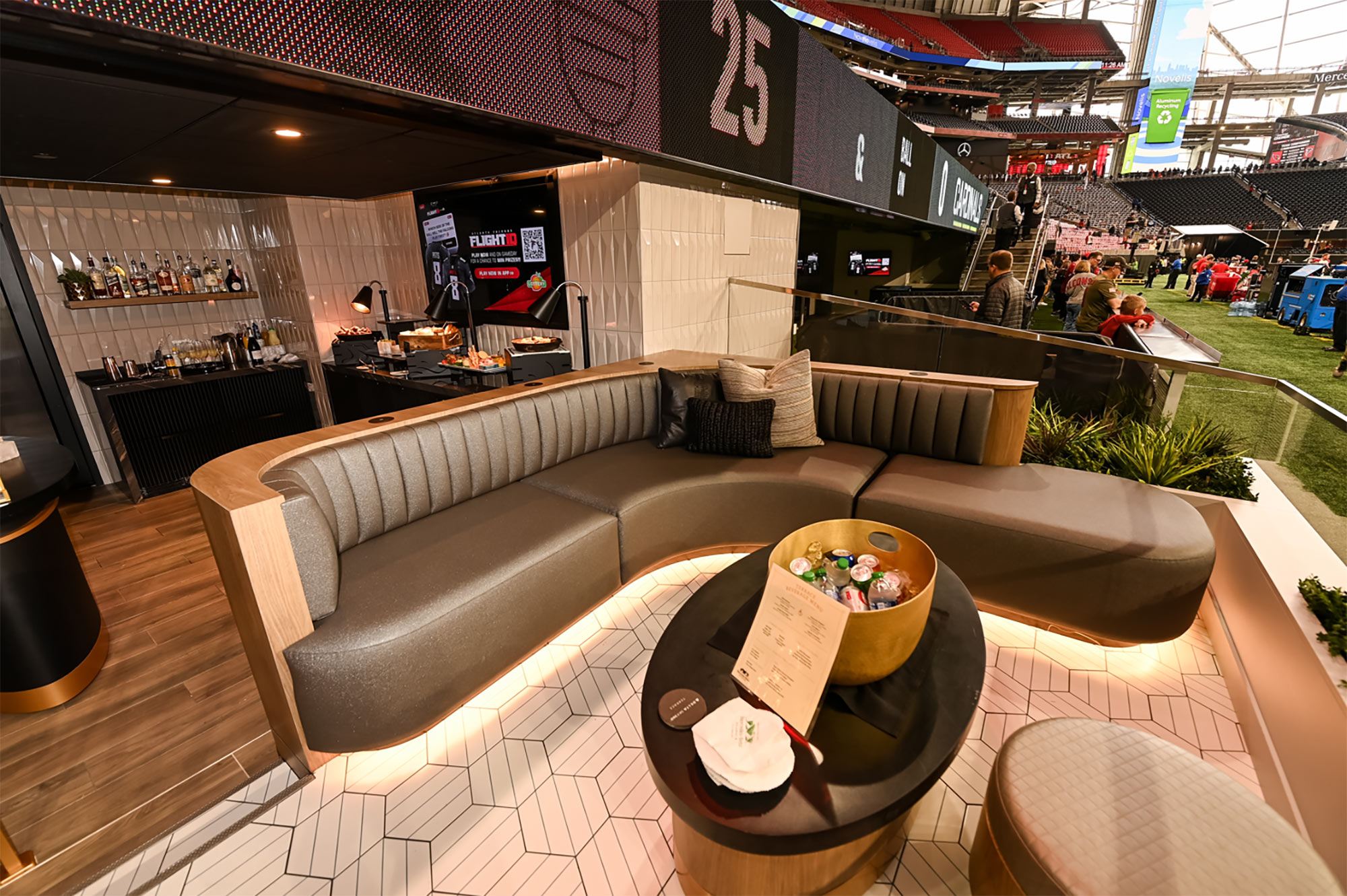 Mercedes-Benz Stadium will add on-field terraces for Falcons, Atlanta United